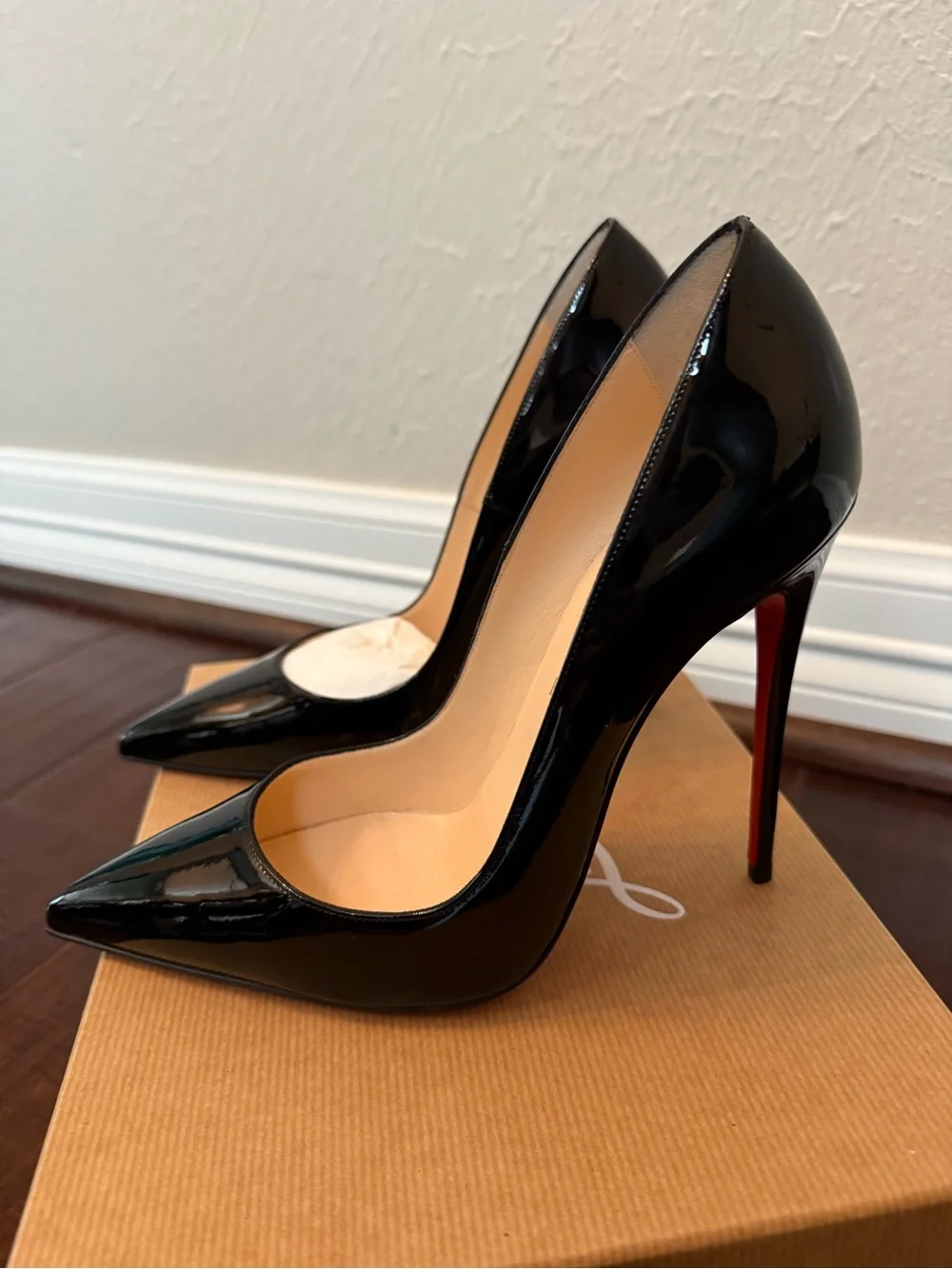 Christian Louboutin So Kate 120 Patent Black Pumps | NEW Never Worn
